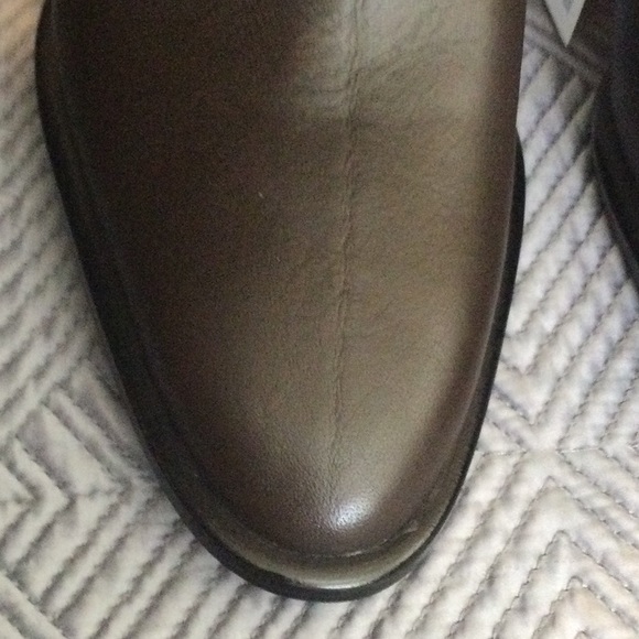 Zara 6.5 eu 37 brown leather high heel over the knee boots - Picture 4 of 13